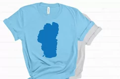 Lake Tahoe outline SVG cut file Product Image 2
