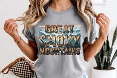 Great Smoky Mountains PNG, Vintage National Park Bear Design Product Image 8
