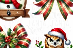 Coquette Christmas Bow PNG | Custom Red and Green Holiday Product Image 5