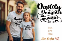 Dad and daughter are best friends Papa svg, best dad ever Product Image 1