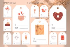 Valentines day gift tags PNG, EPS. Printable present labels Product Image 2