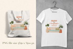 Tropical plants summer vector clipart, sublimation Product Image 2