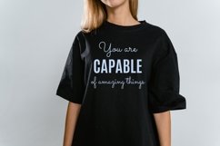 You are capable of amazing things| positive affirmation svg Product Image 6