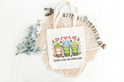Serving looks and sipping Boba sublimation PNG file Product Image 3