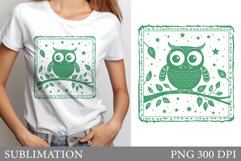 Owl Sublimation. Owl T-Shirt Sublimation Product Image 1