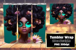 Black Woman Strength 3D Tumbler 20oz Product Image 1