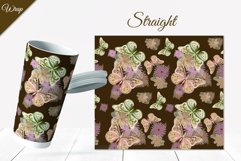 Tumbler Sublimation Design Flowers and Butterflies / 8 PNG Product Image 9