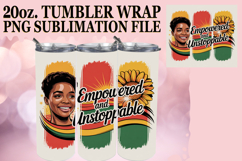 Vibrant Nights 20oz tumbler wrap, Juneteenth Product Image 1