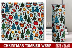 Christmas Tumbler Wrap Sublimation Product Image 1