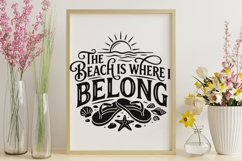 The Beach Is Where I Belong Svg, Summer Beach Life Svg. Product Image 9
