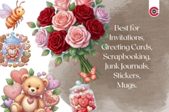 Cozy Valentine Romantic Valentine Clipart Product Image 8