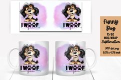 Funny Dog Mug Wrap Sublimation Product Image 1