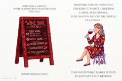 Summer Red Wine Clipart Product Image 2