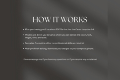 Black Minimalist Rate Card Product Image 2