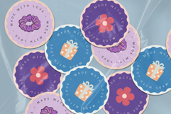 Minimal Made With Love Sticker, Small Business Packaging Sti Product Image 2
