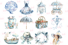 Blue Chinoiserie Summer Clipart - 53 Summer Png Bundle Product Image 5