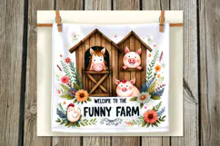 Funny farm | 4 farmhouse tumbler sublimation designs PLUS2 Product Image 4