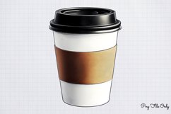 Coffee Shop Girls Clipart PNG Product Image 1