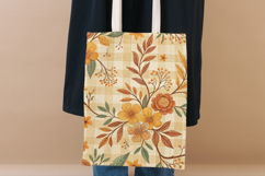 Amber Glow Toile Digital Paper Pack, Vintage Floral Toile Product Image 8