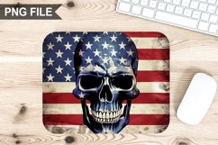 4th Of July Skull Sublimation Mouse Pad PNG Bundle Product Image 9