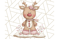 Gingerbread People Clipart, Cute Cookie PNG Illustrations Product Image 4
