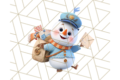 Adorable Snowman Character PNG Clipart Product Image 4