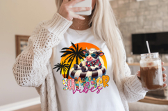 Summer Vibes PNG sublimation |Beach &amp; Summer PNG T-Shirt Product Image 4