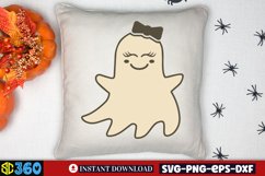 Cute Ghost Clipart, Cute Ghost Clipart Sublimation Product Image 4