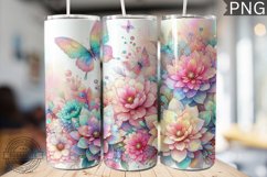 Glitter Butterfly Sublimation - Butterfly Tumbler Design Product Image 1