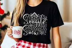 Snuggle And Watch It Snow Svg, Cozy Christmas Holiday Svg. Product Image 6