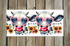 Cow &amp; flowers | 8 Mug watercolor sublimation designs Product Image 8