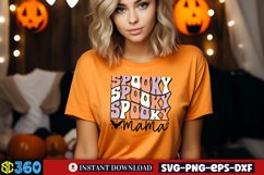 Spooky mama SVG, Retro Halloween SVG Product Image 4