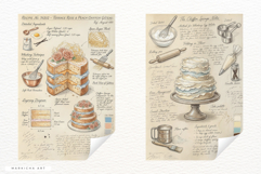 Ephemera Baking Recipe Junk Journal Pages Product Image 6