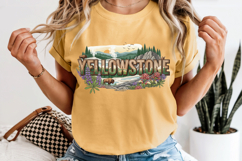 Yellowstone PNG, Vintage National Park Bison Sublimation Product Image 8