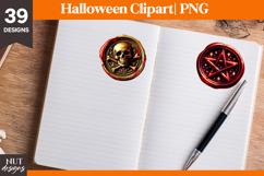 Halloween Wax Seals Clipart Skull Witch Halloween designs Product Image 3