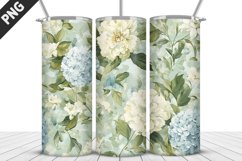 Flowers Tumbler Wrap | Sublimation Design | Tumbler PNG Product Image 1