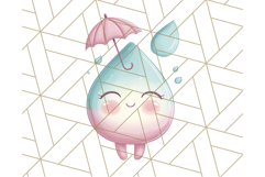 Kawaii Weather Clipart PNG, Cute Pastel Weather Icons Product Image 4