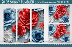 3D Rose Flowers Tumbler - 19 Designs Product Image 9