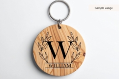 Wreath Split Monogram SVG Bundle Product Image 8