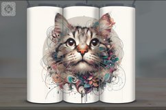 4 Cat Tumbler Sublimation, 20 oz Tumbler Wrap Product Image 5