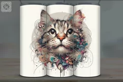 4 Cat Tumbler Sublimation, 20 oz Tumbler Wrap Product Image 5
