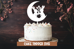 9 Bunny cake topper SVG I Cake topper SVG Product Image 5