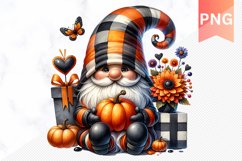 Halloween Gnome And Pumpkin Sublimation - Clipart PNG Bundle Product Image 9