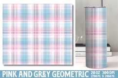 Pink and Grey Geometric Papers Tumbler Wrap Product Image 1