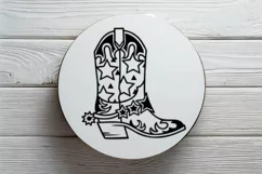 Cowboy boot cut file svg, png Western stars decor, Rodeo svg Product Image 7