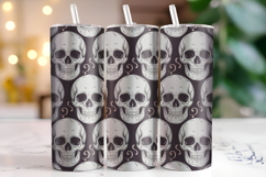 Halloween Skull Tumbler Wrap | Sublimation | Tumblers Product Image 1
