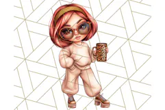 Sassy Mom Coffee PNG Clipart, Messy Bun Mom Life PNGs Product Image 4