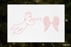3D Christmas Angels Ornament Bundle | Glowforge | SVG Product Image 8