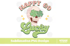 Happy St Patrick's Day PNG DTF Irish Lucky Leprechaun Beer Product Image 1
