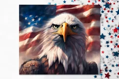 American Flag & Eagle | USA Skinny Tumbler Sublimation Product Image 8